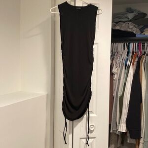 Black SHEIN ruched Dress
